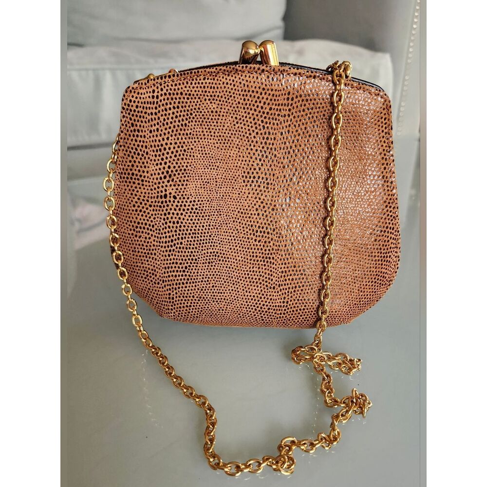 Inge Christopher Vintage‎ Embossed Leather Mini Bag Retro Y2K